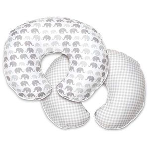 Boppy Premium Pillow Cover -Elephants (NEVER USED)